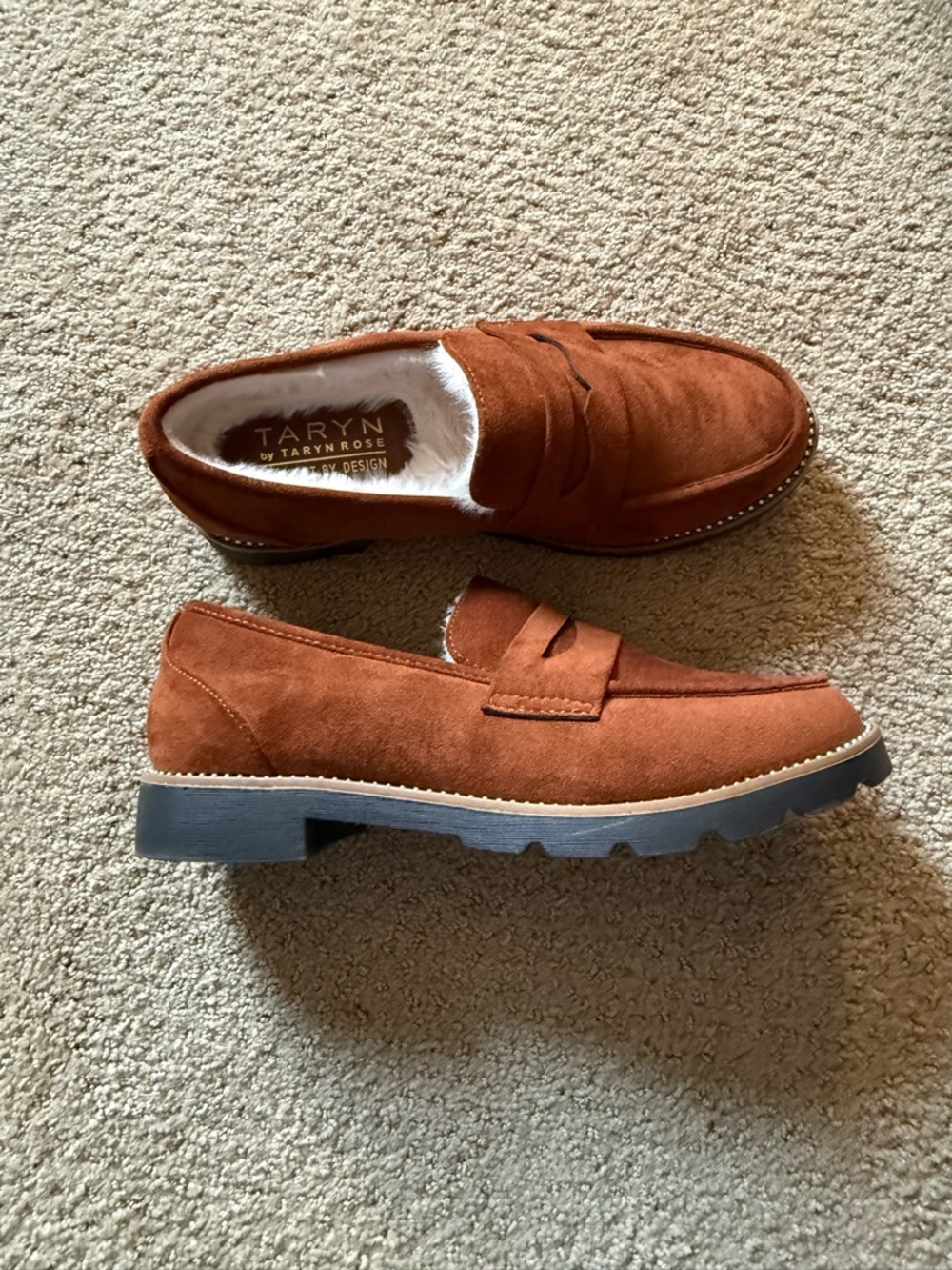 Women’s Suede Slip-On Loafers in Brown - Picture 2 of 5